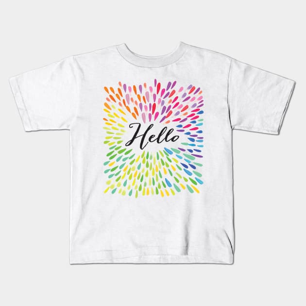 Hello Kids T-Shirt by thedailysoe